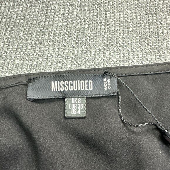 Babydoll Cami Size 4 Black Lace Trim Wrap Satin Whimsigoth Fairy Goth Feminine - Picture 2 of 12